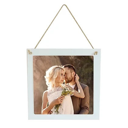 Hanging Sign 18cm x 18cm Brown or White backing